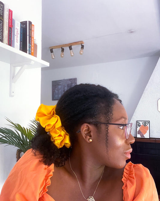 Amarela Large Satin Scrunchie