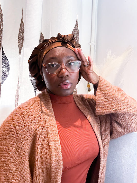 Ivet Reversible Satin Bonnet