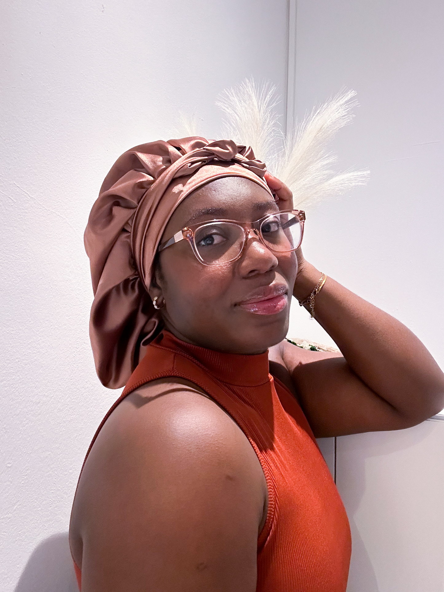 Pearl Reversible Satin Bonnet