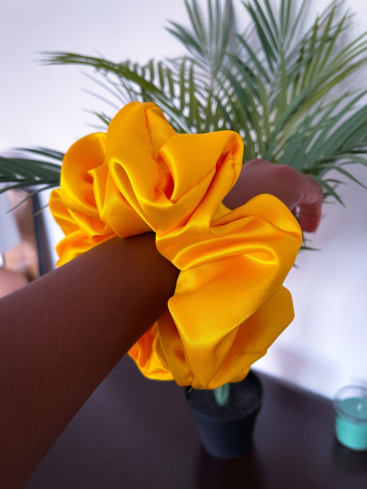 Amarela Large Satin Scrunchie