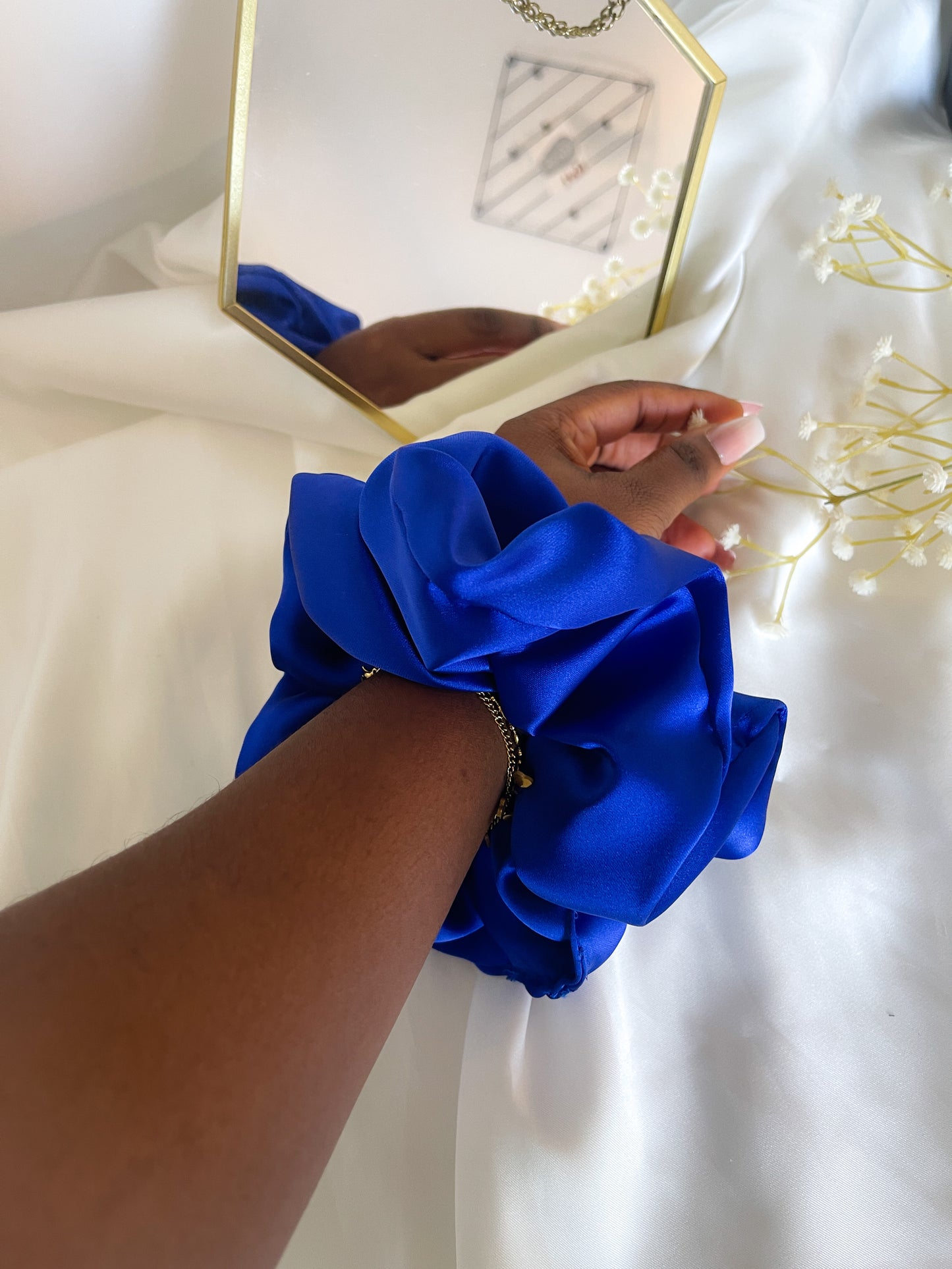 Saphira Large Satin Scrunchie