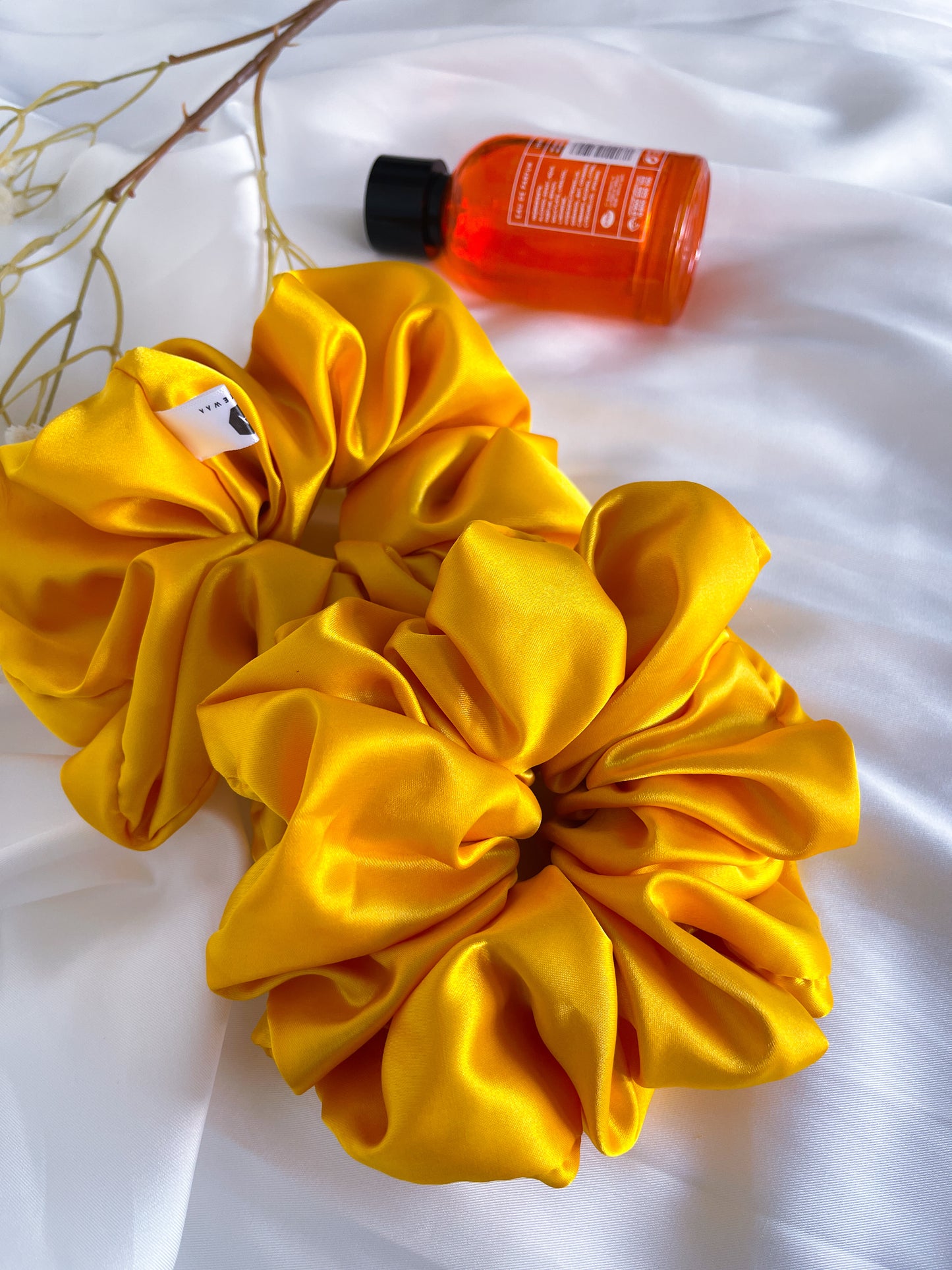 Amarela Large Satin Scrunchie