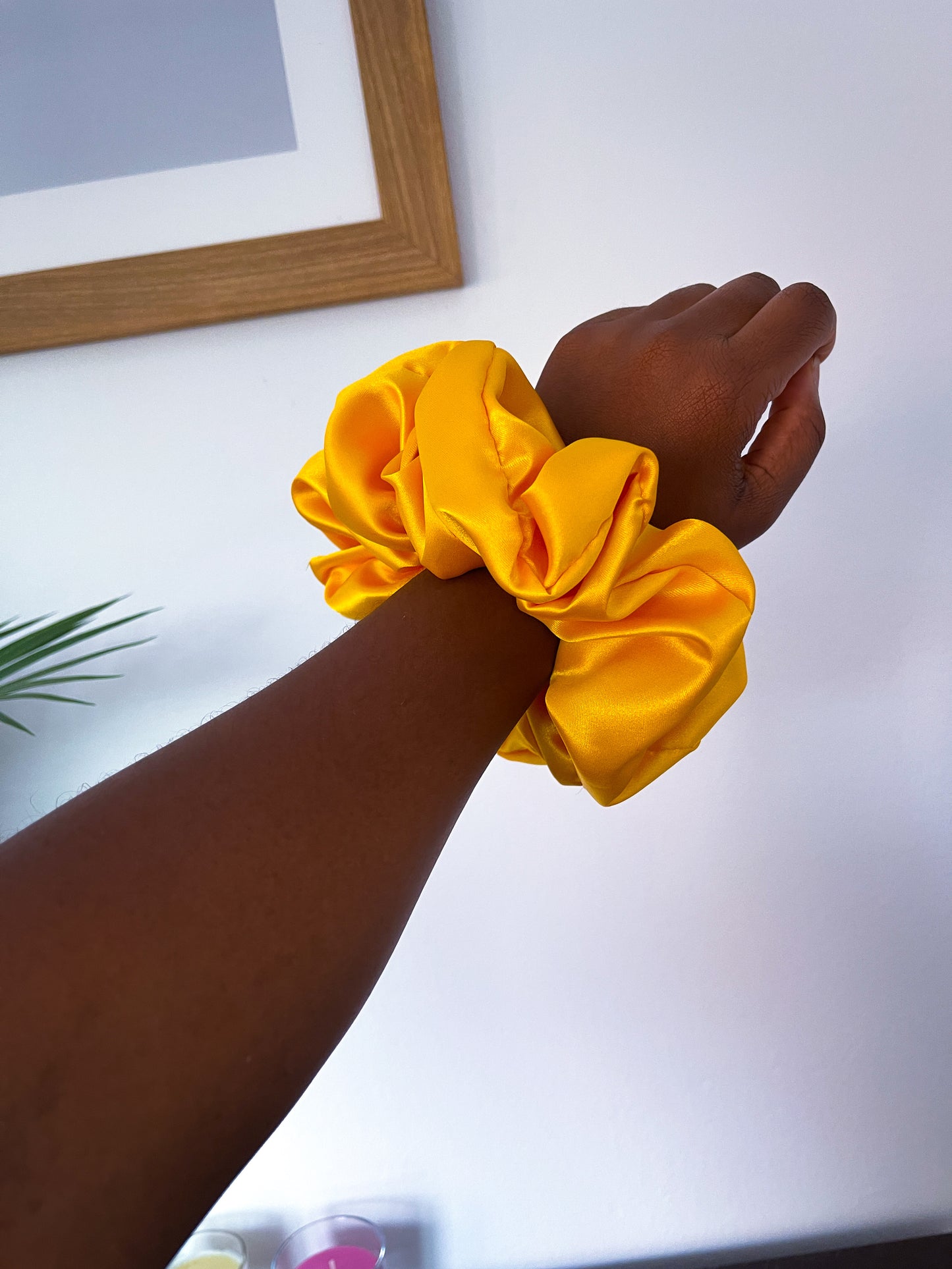 Amarela Large Satin Scrunchie
