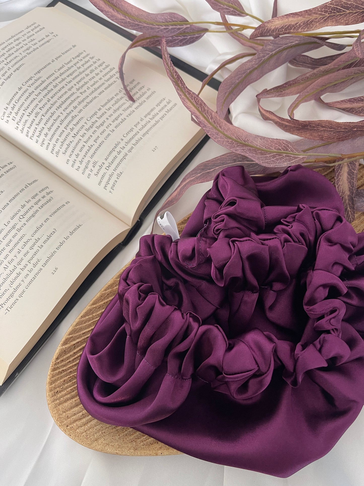 Adom Medium Reversible Satin Bonnet