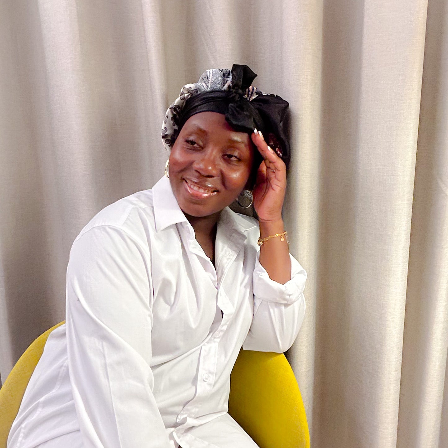 Ella Reversible Satin Bonnet
