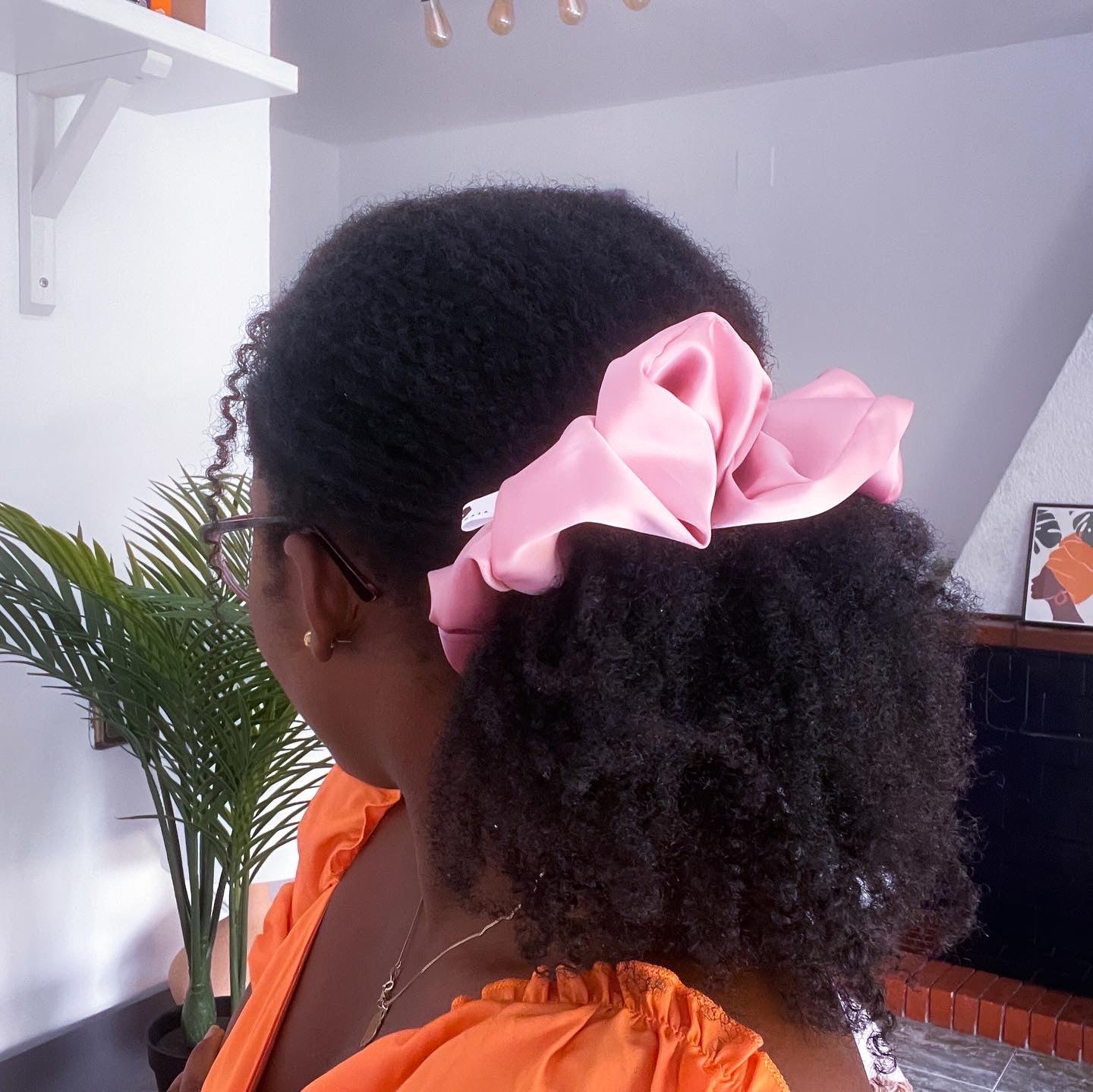 Blossom Large Satin Scrunchie