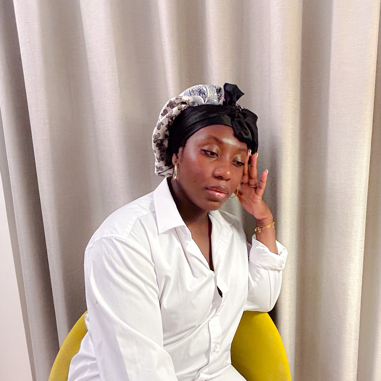 Ella Reversible Satin Bonnet