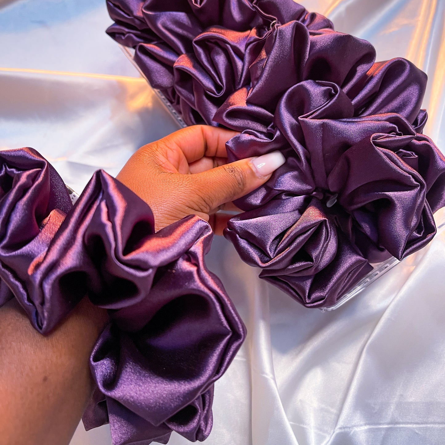 Lili Large Satin Scrunchie